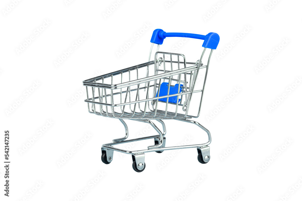 Supermarket cart isolate on white background Supermarket cart isolate on white background