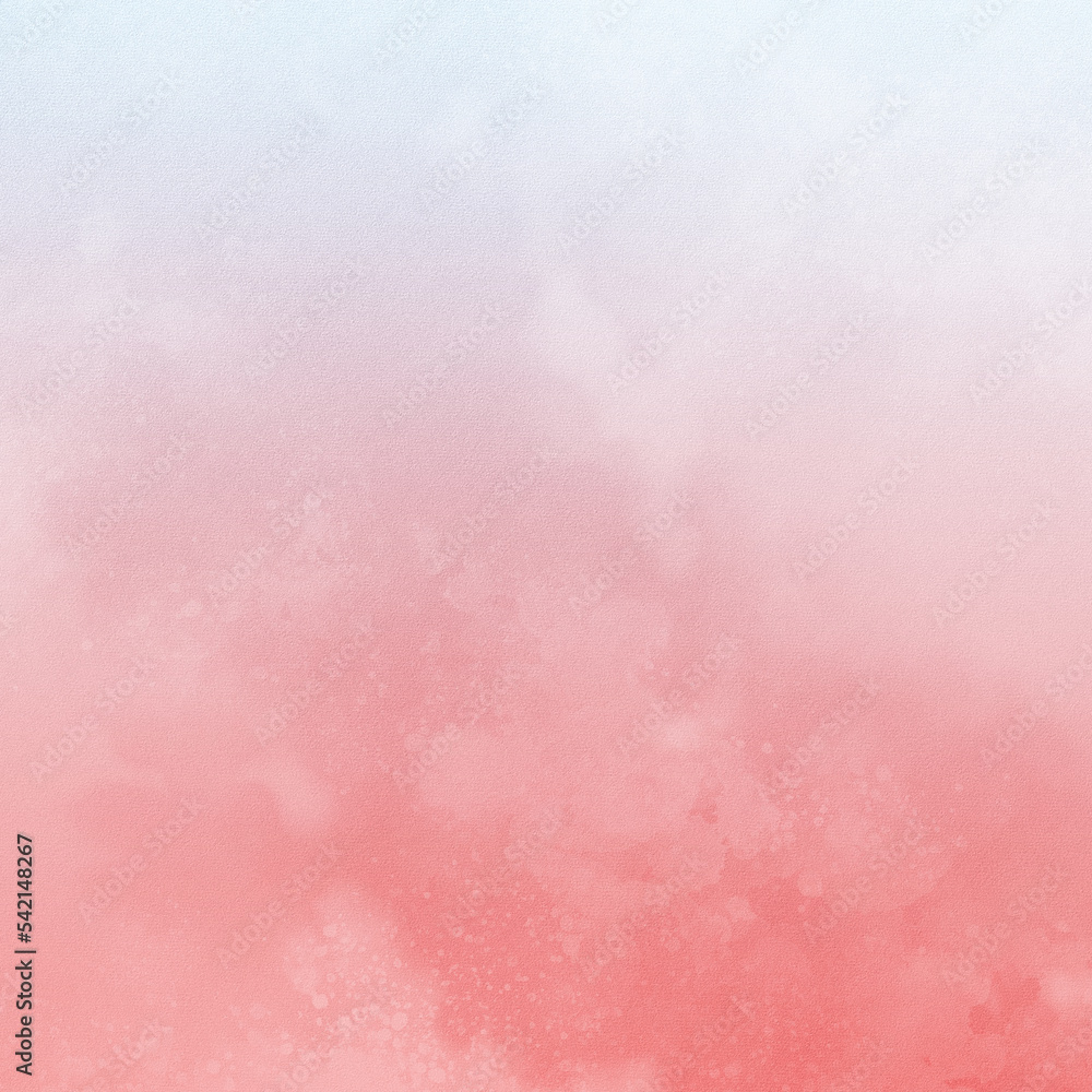 Abstract watercolor red and blue gradient background. Two-color gradient. Modern social media post background.