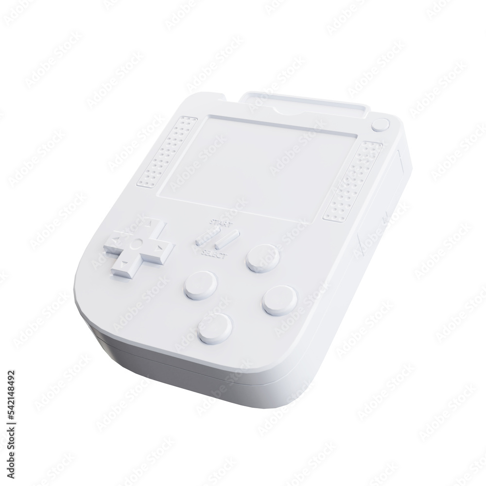 Abstract Arcade Old School Joypad, Gamepad or Game Console in Clay Style. 3d Rendering Abstract Arcade Old School Joypad, Gamepad or Game Console in Clay Style. 3d Rendering