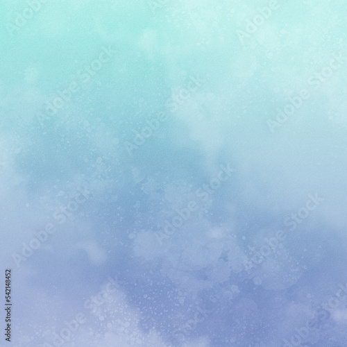Abstract watercolor blue gradient background. Two-color gradient. Modern social media post background.
