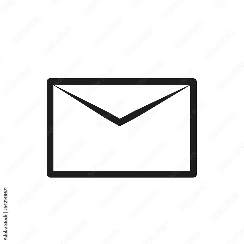 e icon, mail icon, simple mail icon 