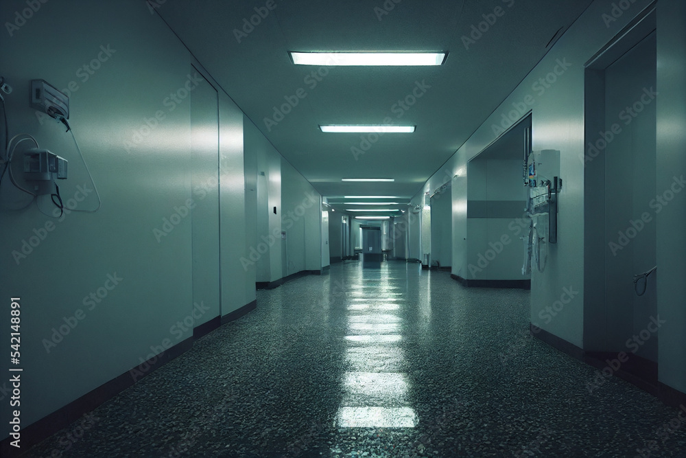 scary hospital corridor