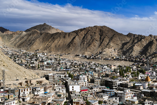 Leh is the joint capital and largest city of Ladakh, a union territory of India.
Leh Palace also known as Lachen Palkar Palace is a former royal palace overlooking the city of Leh.