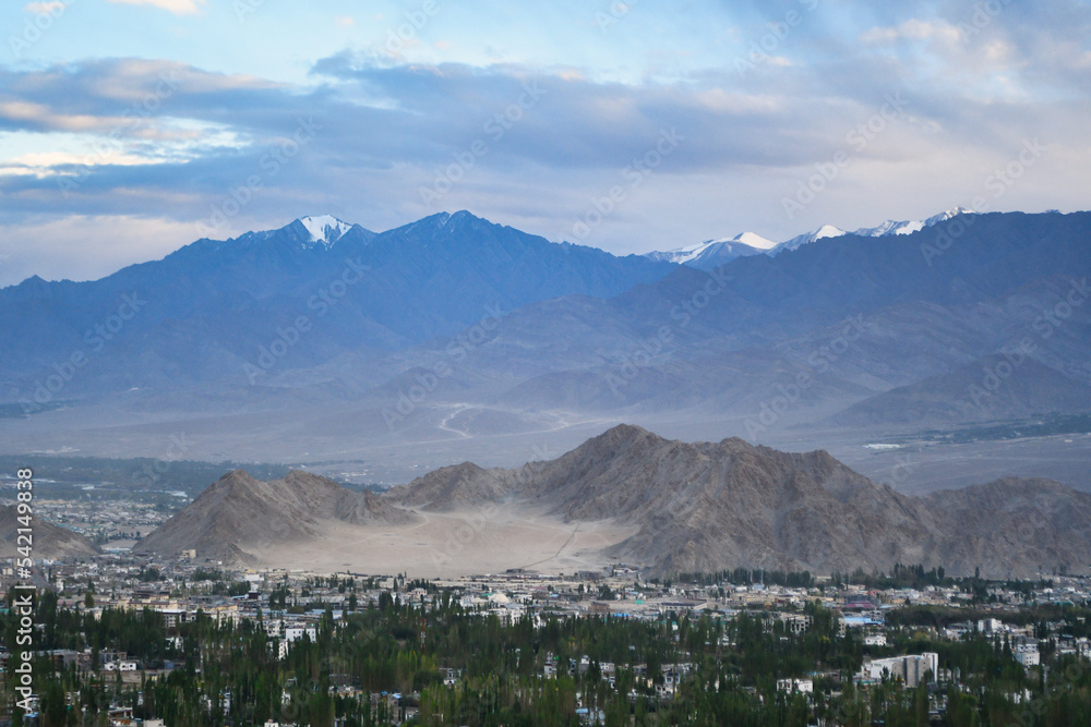 Leh is the joint capital and largest city of Ladakh, a union territory of India.
Leh Palace also known as Lachen Palkar Palace is a former royal palace overlooking the city of Leh.