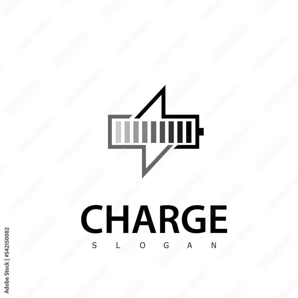 charge logo energy technology symbol logo