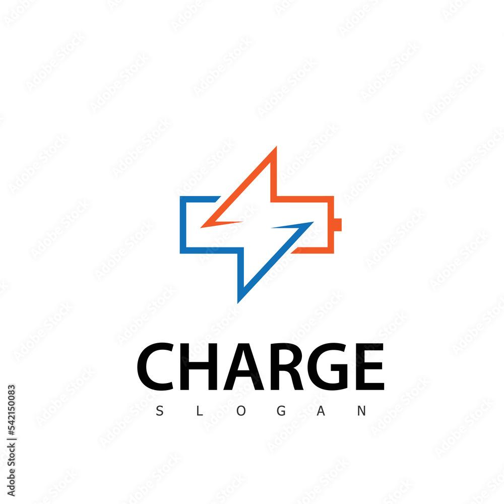 charge logo energy technology symbol logo charge logo energy technology symbol logo