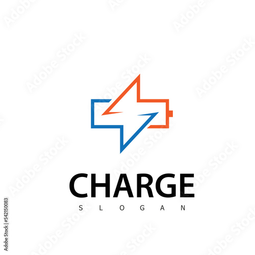 charge logo energy technology symbol logo