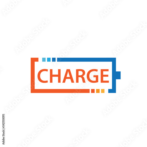 charge logo energy technology symbol logo