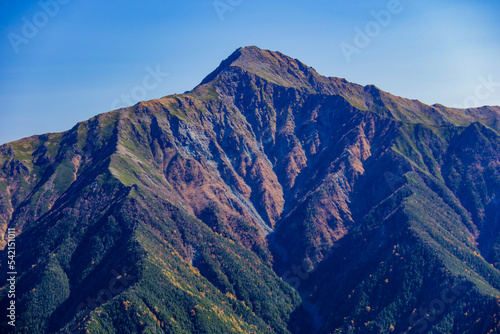 秋 南アルプス仙丈ヶ岳からの絶景 日本二位北岳