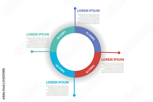 Infographic template for business. 5 Steps Modern Mindmap diagram with topics, presentation vector infographic.