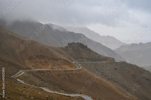 Khardung La is a mountain pass in the Leh district in Ladakh. The pass is on the north of Leh, and connects the Indus river valley and the Shyok river valley and forms the gateway to Nubra valley.