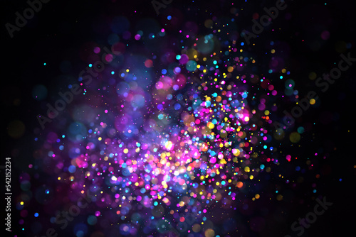 Purple glitter lights grunge background glitter defocused abstract. 