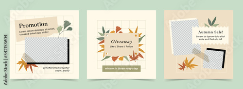 Welcome Autumn Instagram Template