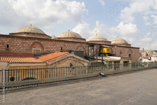 View of an old historical building in beyazit Istanbul, Turkey photo