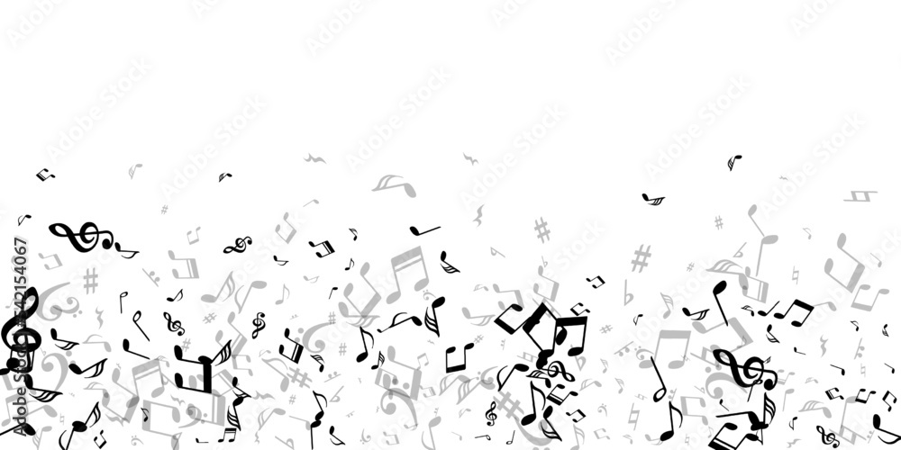 Music note symbols vector design. Symphony