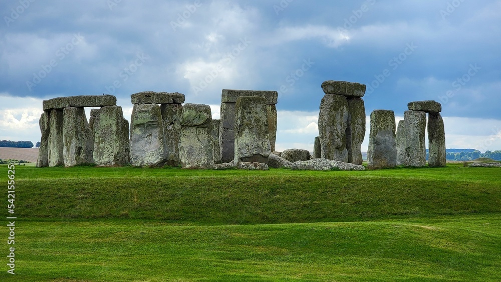 Stonehenge prehistoric monument on Salisbury Plain in Wiltshire