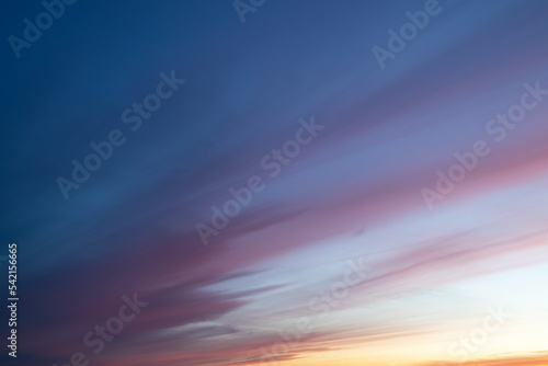 background of red-blue clouds diagonally