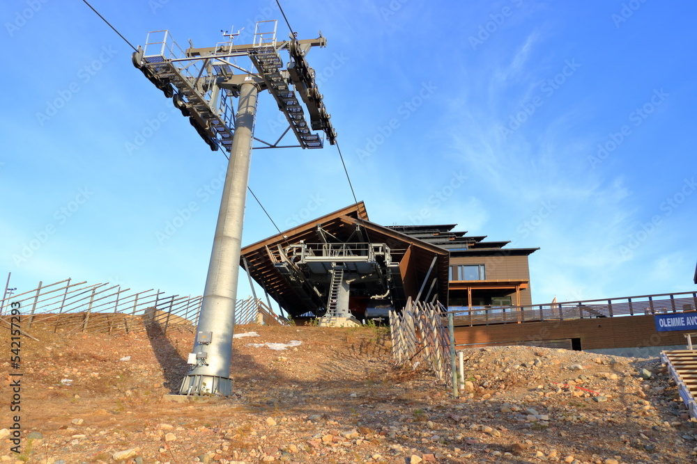 Summer and midnight sun in Levi ski resort in Lapland, Finland Summer and midnight sun in Levi ski resort in Lapland, Finland