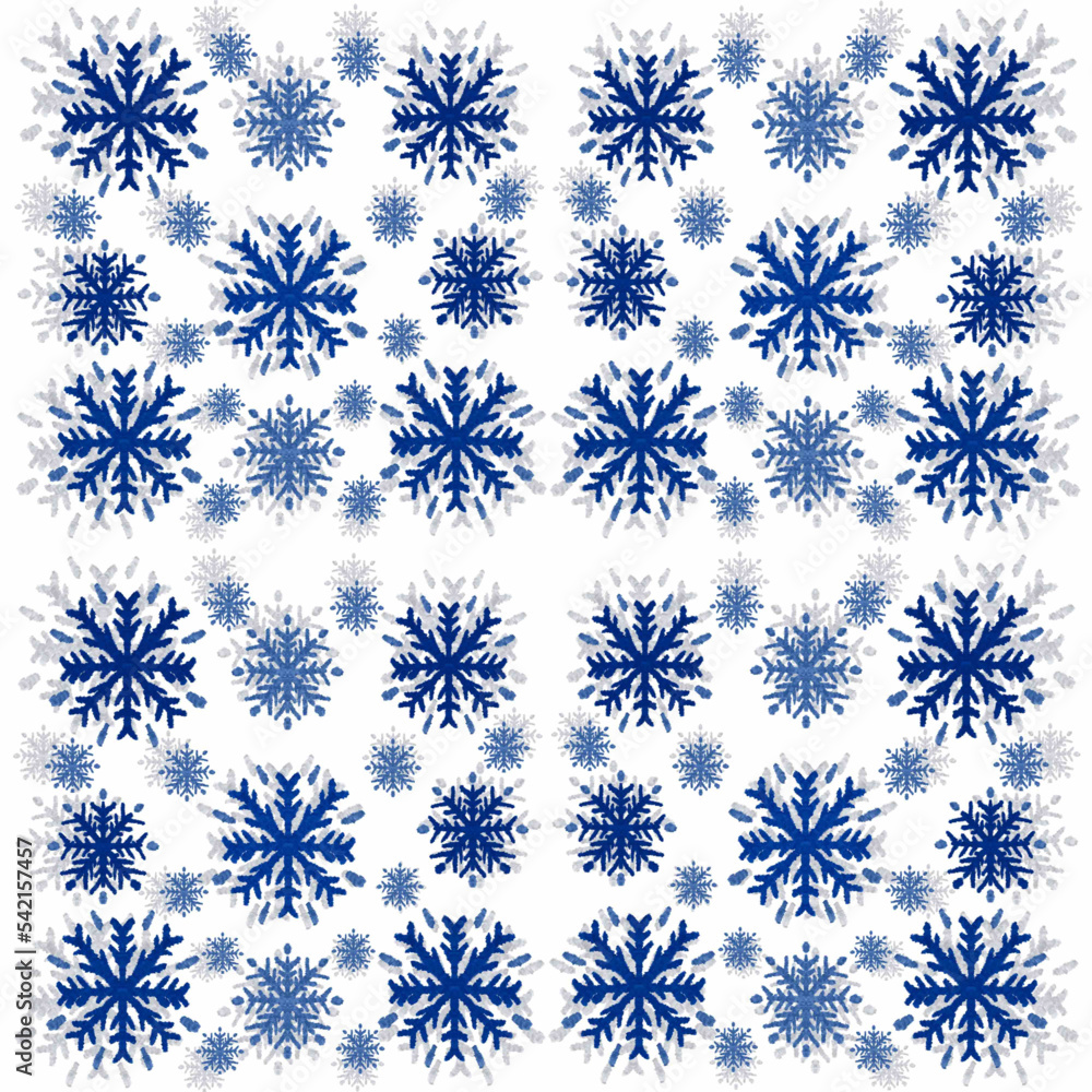 set of snowflakes set of snowflakes