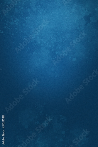 Watercolor texture, blue background template. Illuminated gradient. 