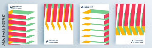Modern abstract covers set, minimal covers design. Colorful geometric background, vector illustration.	

