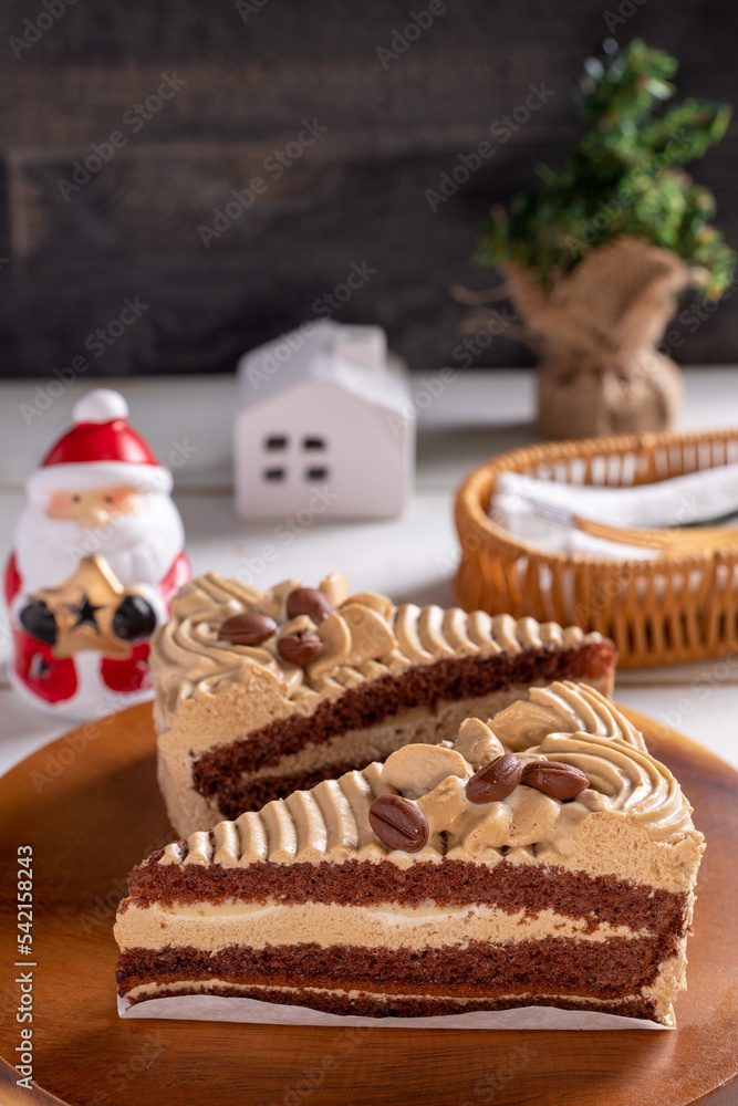 コ-ヒ-風味のショ-トケ-キ クリスマスイメ-ジ コ-ヒ-風味のショ-トケ-キ クリスマスイメ-ジ