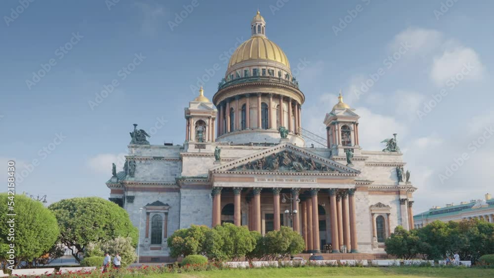 St. Isaac's Cathedral and Alexander Garden. Russia, Saint Petersburg St. Isaac's Cathedral and Alexander Garden. Russia, Saint Petersburg