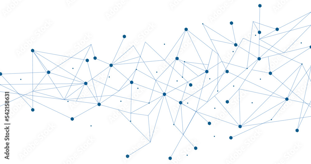 Blue network. Abstract connection on white background. Network technology background with dots and lines for desktop. Ai background. Modern abstract concept. Line background, network technology vector Blue network. Abstract connection on white background. Network technology background with dots and lines for desktop. Ai background. Modern abstract concept. Line background, network technology vector
