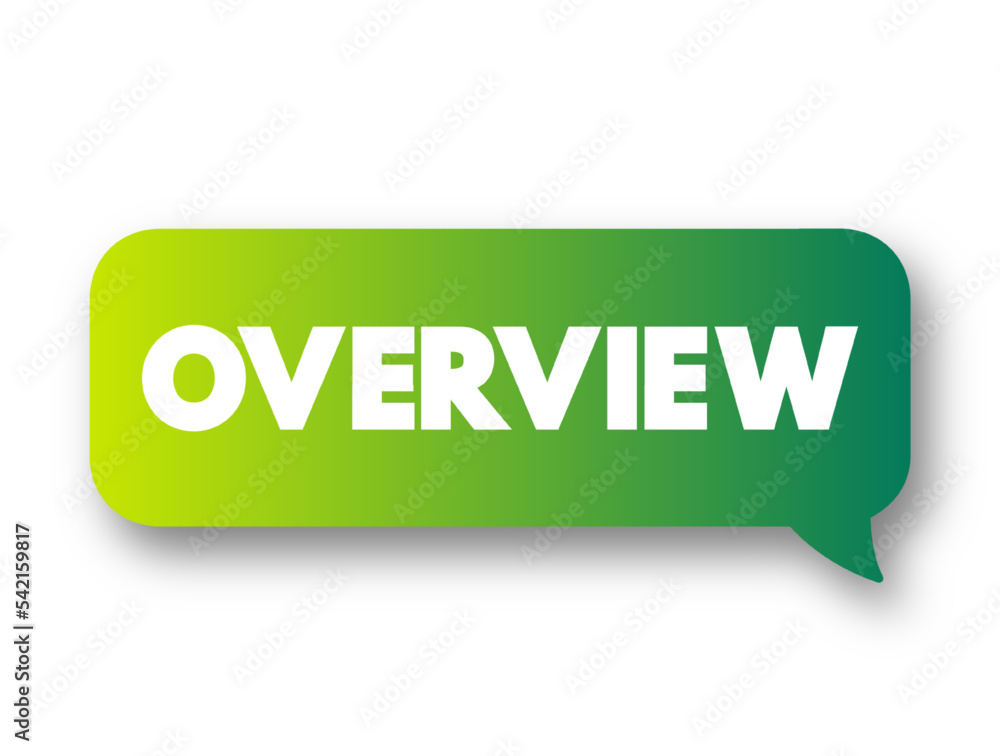 Overview text message bubble, concept background Overview text message bubble, concept background