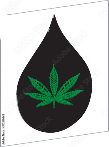 Various glass bottles with CBD oil, THC tincture and hemp leaves on a marble background. Flat lay, minimalism. Cosmetics CBD oil.