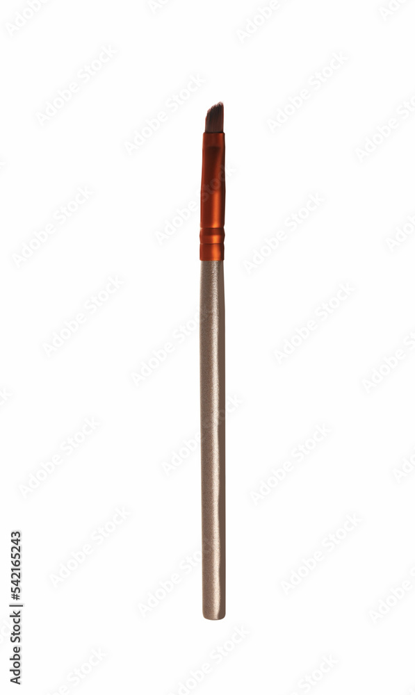 One professional makeup brush isolated on white One professional makeup brush isolated on white