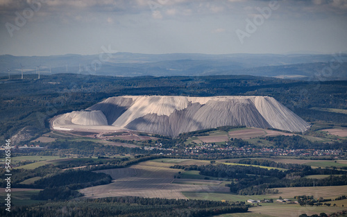 Bergbau Kali an der Werra bei Dankmarshausen - Abraumhalde photo