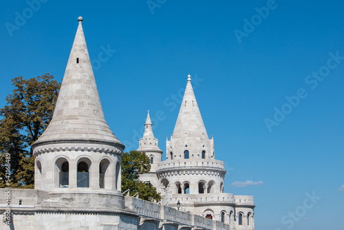 view of Budapest fisherman bastion tourist landmark