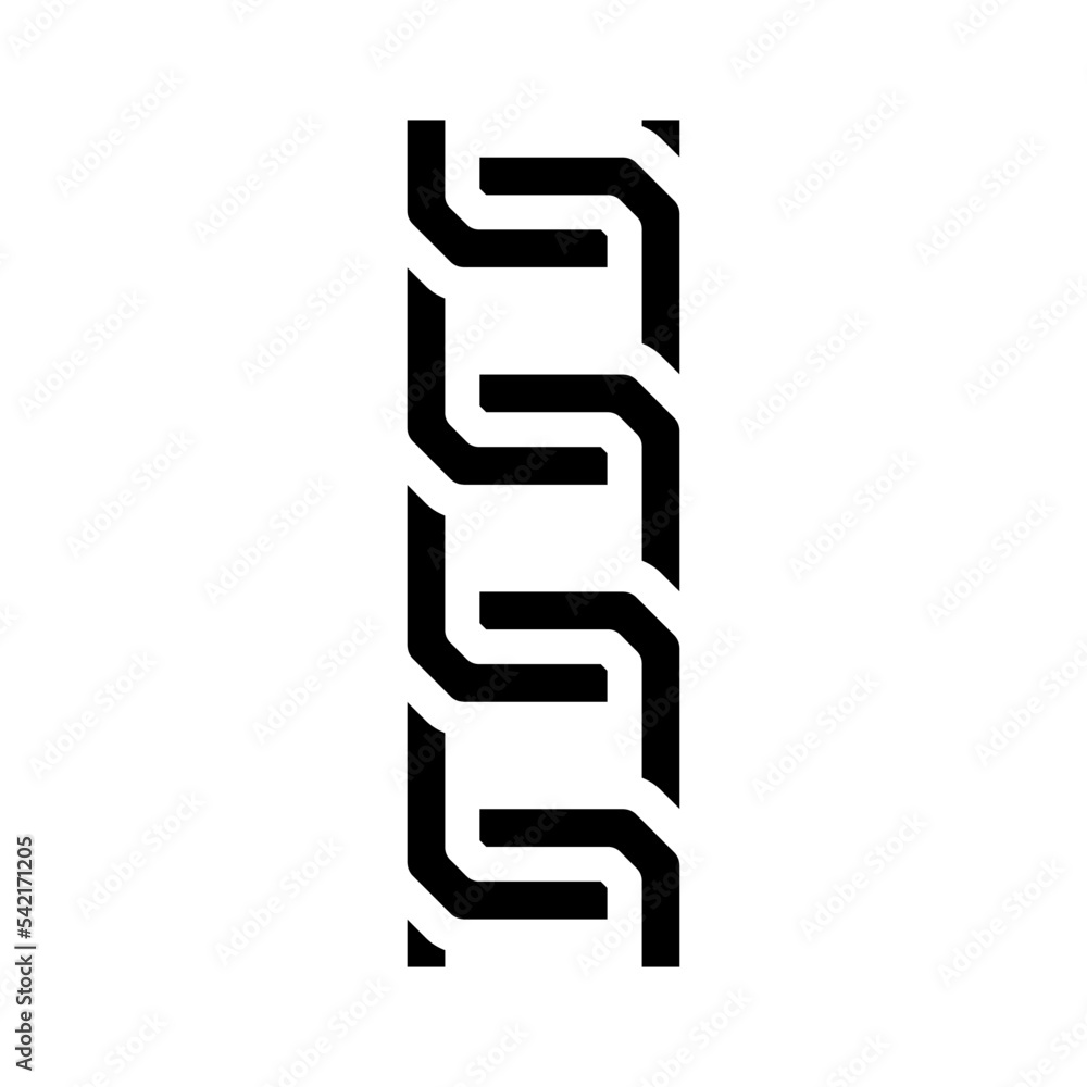 belcher chain glyph icon vector. belcher chain sign. isolated symbol illustration belcher chain glyph icon vector. belcher chain sign. isolated symbol illustration