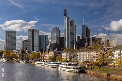 Frankfurt am Main  Hessen  Deutschland  Skyline  Uebersicht 