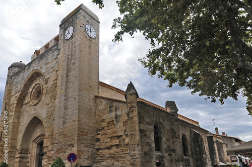 La Chiesa di Nostra Signora dei Sablons di Aigues-Mortes – la Città Fortezza della Camargue. Francia photo