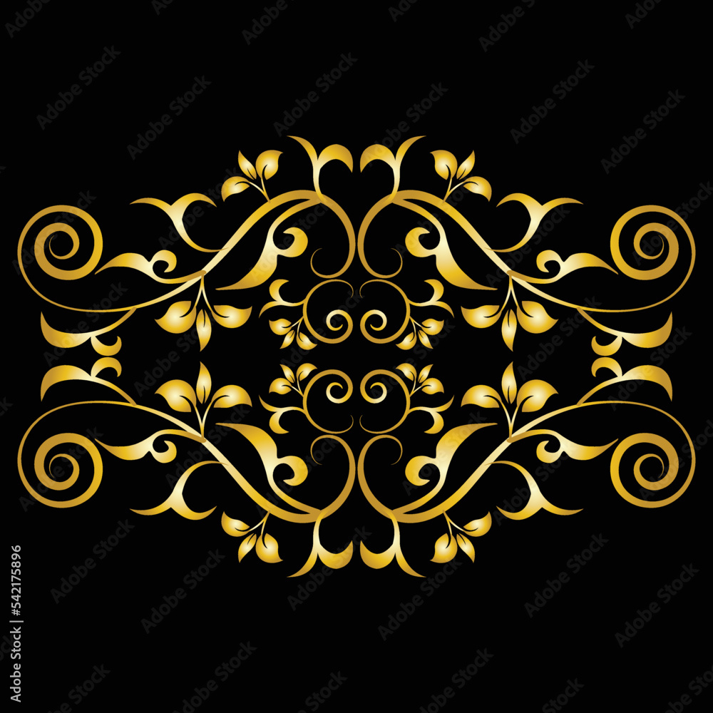 Decorative frame Elegant vector element for design in Eastern style, place for text. Beautiful floral golden border. Lace illustration for invitations, greeting cards and T Shirt design. Decorative frame Elegant vector element for design in Eastern style, place for text. Beautiful floral golden border. Lace illustration for invitations, greeting cards and T Shirt design.