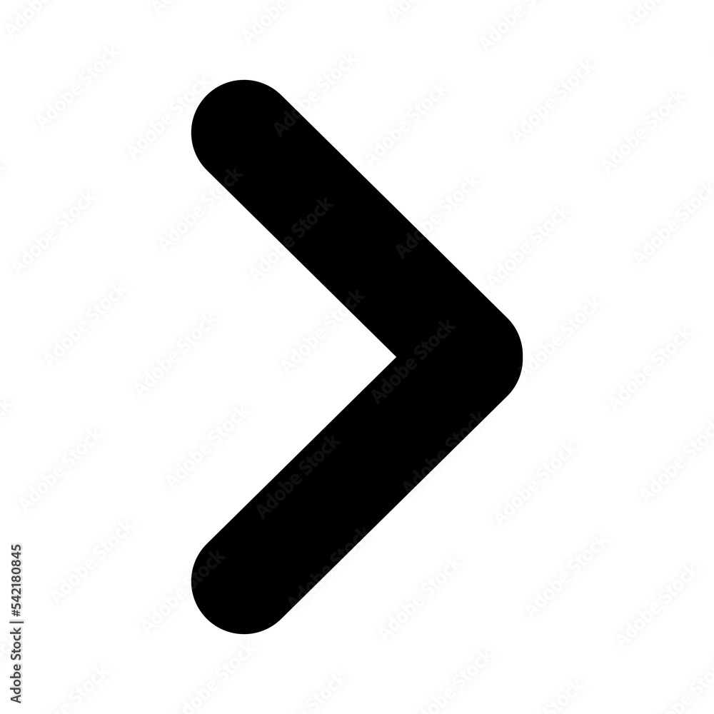 Arrow pointer with rounded edges. Black arrow icon. Vector illustration Arrow pointer with rounded edges. Black arrow icon. Vector illustration