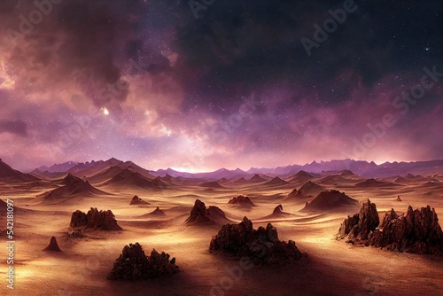 Fantasy desert illustration