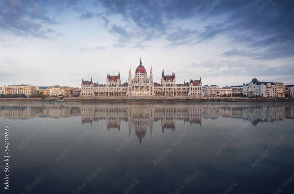 Hungarian Parliament and Danube River - Budapest, Hungary