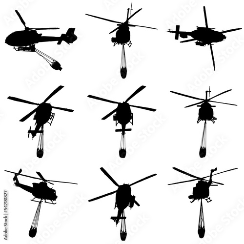 Helicóptero apagafuego photo
