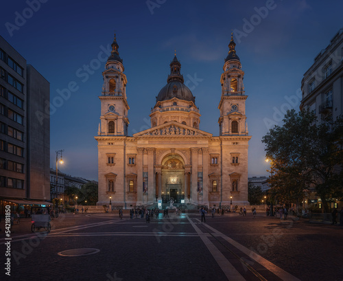 St. Stephen's Basilica at night - Budapest, Hungary