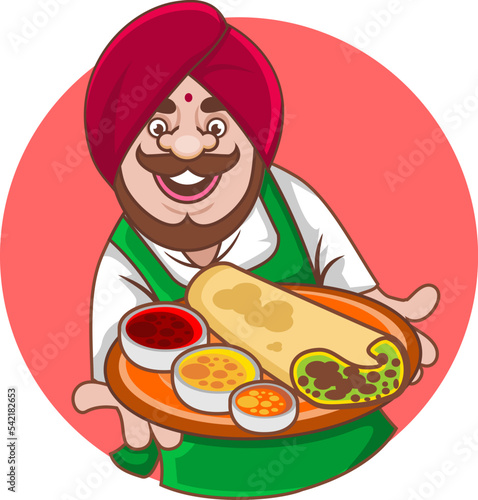 Masala Dosa is a very popular Indian food