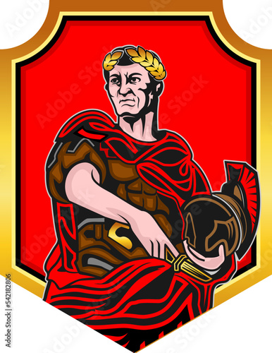 Image of a roman army commander