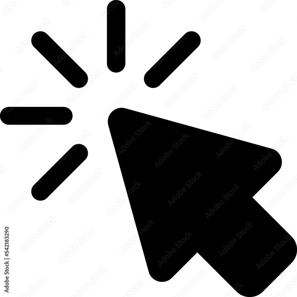 Cursor Click glyph Icon Cursor Click glyph Icon