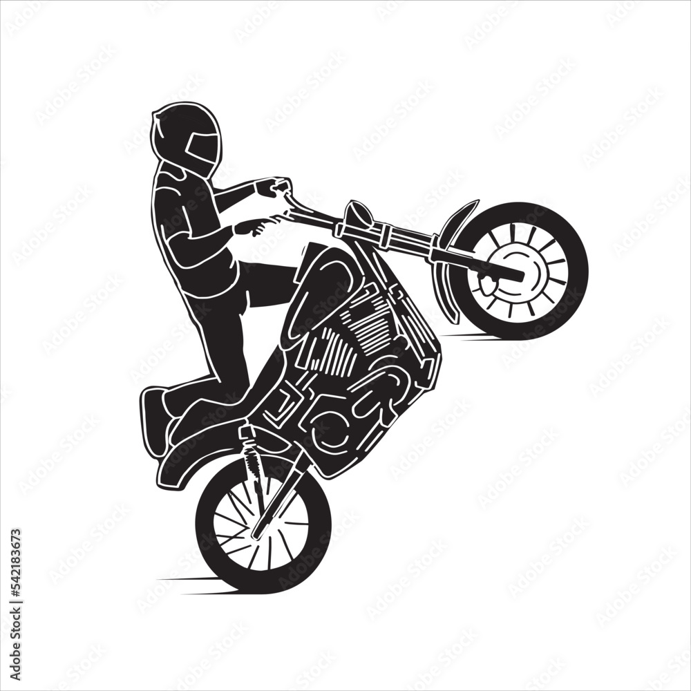 Motorcycle Stunt Riding Image Bicycle Motocross - Wheelie Transparent PNG