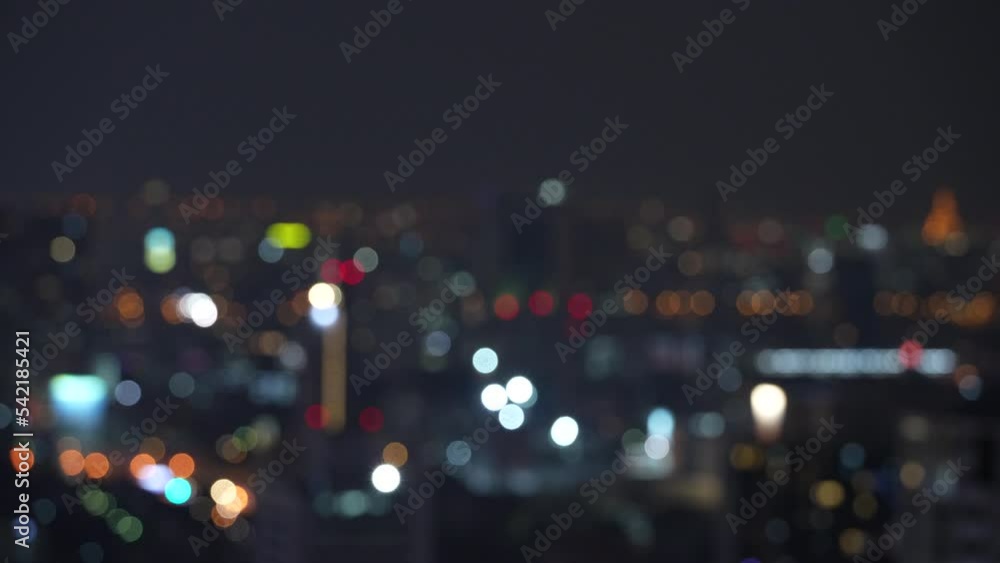 Abstract urban night light bokeh defocused background. Cityscape for business building landscape service concept. horizontal 4k height resolutions 2160 x 3840 Abstract urban night light bokeh defocused background. Cityscape for business building landscape service concept. horizontal 4k height resolutions 2160 x 3840