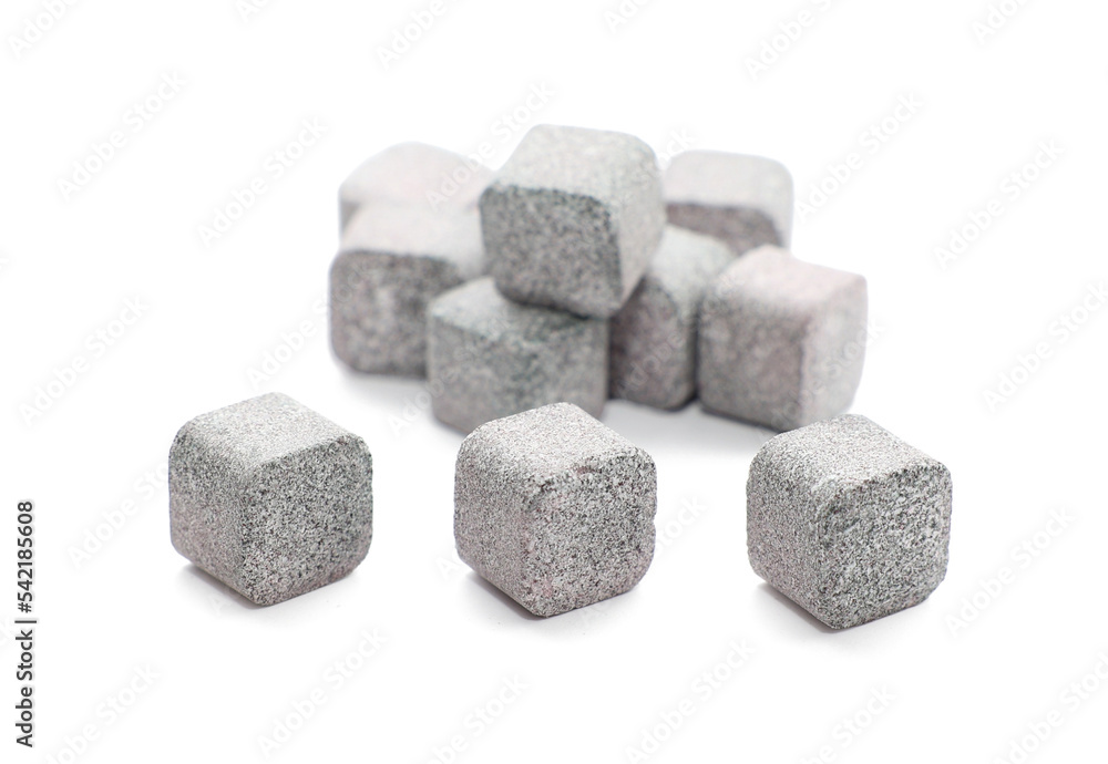 Heap of soluble tablets on white background Heap of soluble tablets on white background