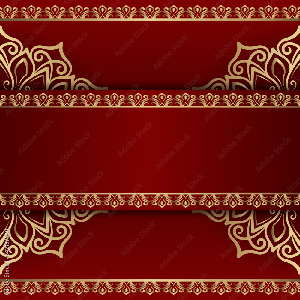mandala background, red and gold mandala background, red and gold