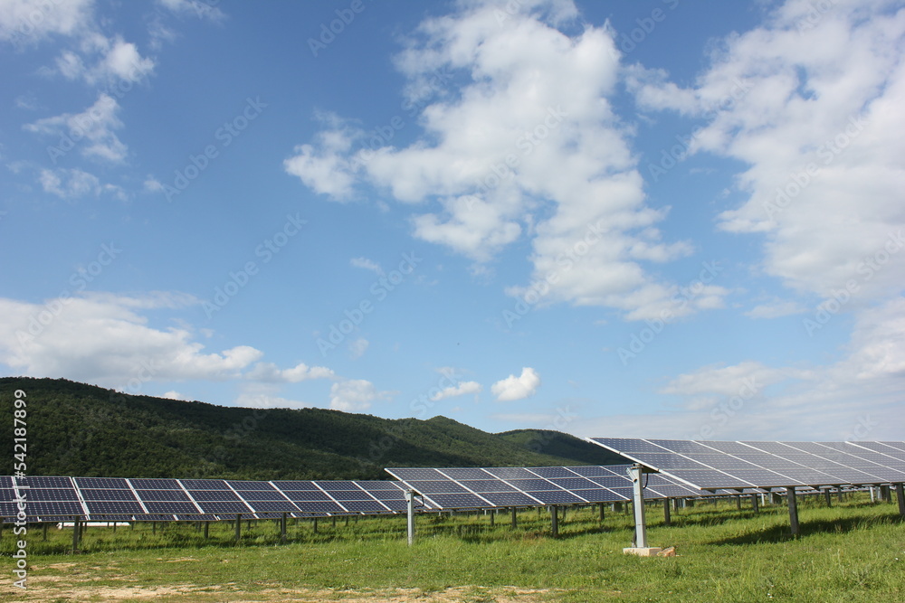 Sun Above the Solar Farm photovoltaic Sun Above the Solar Farm photovoltaic